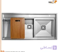 سینک کن مدل BNC 304 -104 شیر آبشاری  ضخامت ورق 1