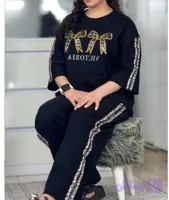 ست تیشرت شلوار پاپیون پلنگی
