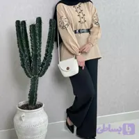 ست تونیک شلوار گندم