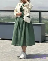 ست دوتیکه کت و دامن لنین اسو