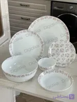 سرویس ۲۶ پارچه آرکوپال گلدن اپال طرح شوکا صورتی