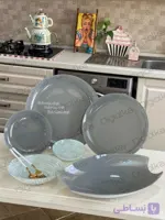 سرویس غذاخوری ۲۵ پارچه آرکوفام مدل رنگی ۶ نفره