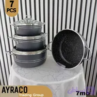 سرویس قابلمه 7 پارچه اپیروس رنگ مشکی