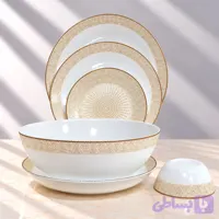 سرویس آرکوپال ۲۶ پارچه آیرا اپال مدل ویندا کرم (AYRA OPAL) | گرد کلاسیک