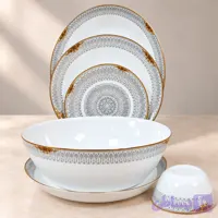 سرویس آرکوپال ۲۶ پارچه آیرا اپال مدل سامانتا طوسی (AYRA OPAL) | گرد کلاسیک
