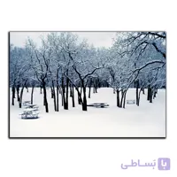 تابلو شاسی بکلیت طرح طبیعت زمستان و برف مدل SH-S451