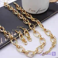 سرویس طرح طلا دوپو جدید دارای کارت گارانتی شش ماهه رنگ ثابت بدون حساسیت