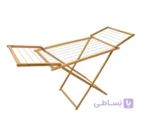 بند رخت چوبی ایستاده بزرگ بلوط مدل ZARA | تاشو و لوکس