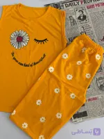 ست تاپ و شلوارک بابونه