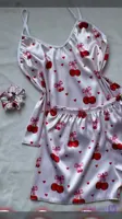 ست سه تیکه ساتن ال ایکس طرح گیلاس