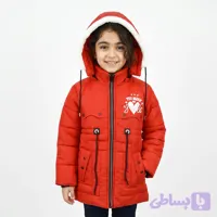 کاپشن دخترانه قلبی قرمز کد 12076