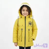 کاپشن دخترانه قلبی زرد کد 12076
