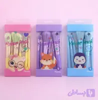 ست براش آرایشی فانتزی ۶ عددی