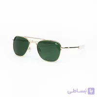 خرید عینک American Optical AO Pilot با طراحی کلاسیک خلبانی، فریم فلزی طلایی و لنز تیره؛ انتخابی اصیل برای استایل‌های کلاسیک و ماندگار
