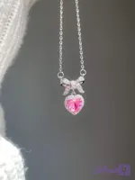 گردنبند قلب پاپیون🎀