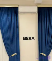 دکور پذیرایی مخمل کالیفرنیا رنگ آبی