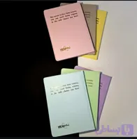 دفتر ۱۰۰برگ جلد سخت ته چسب منهاج