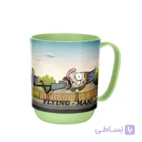 لیوان پلاستیکی دسته دار مدل Funny Cup برند تیتیز پلاستیک ترکیه در 4 طرح مختلف _ شناسه کالا : AP-9089