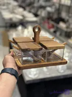اردو خوری چوبی ۴ خانه دربدار ( جنس بدنه اکرولیک)