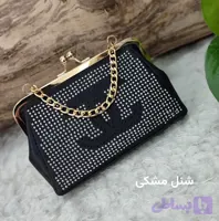 کیف مجلسی دهنه دار مدل شنل نگینی 🦜🦜🦜