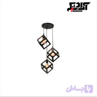 آویز مکعبی مدرن 3 شاخه کد553