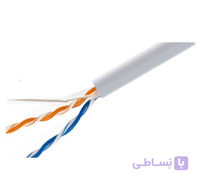 کابل 2 زوج 06 هوایی CCA فویلدار روکش PVCحلقه 100 متری