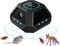 دستگاه دورکننده موش التراسونیک ۳۶۰ درجه با سنسور PIR | 360° Ultrasonic Mouse Repellent with Strobe Lights