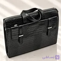 کیف چرم اداری دو پل LEA128