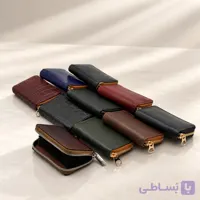 کیف جا کارتی چرم دور زیپ افقی LEA127