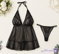 لباس خواب زنانه توری مایسا/قرمز