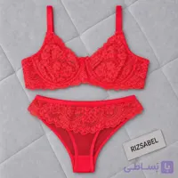 ست شورت و سوتین تمام تور 1050 قرمز مکسوریا