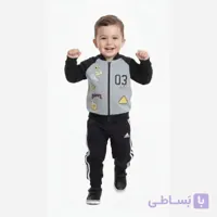 ست سویشرت و شلوار بچگانه دورس سه نخ توکرکی پسرانه مناسب 1 تا 4 سال