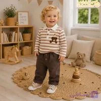 بلوز و شلوار خرس کرم
