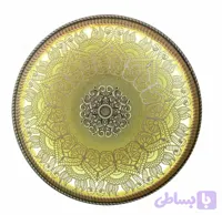 گل سقفی دور لوستری زیر لوستری دایره 106 سانتی سپاهان سقف مدل ترنج کد (385)