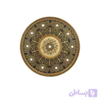 گل سقفی دور لوستری زیر لوستری دایره 106 سانتی سپاهان سقف مدل ترنج 5 هالوژن کد (385)