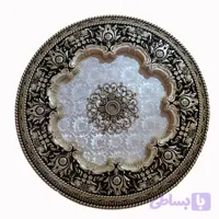 گل سقفی دور لوستری زیر لوستری دایره پی وی سی 106سانتی سپاهان سقف مدل شمسه ساده کد (393)