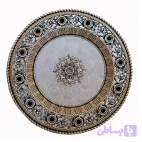 گل سقفی دور لوستری زیر لوستری دایره پی وی سی 115سانتی سپاهان سقف مدل ساده کد (337)