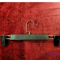 چوب لباسی دوگیره یراق دکور,مدآویز,مشکی(۳فنره)
