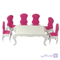 اسباب بازی مدل ست ناهارخوری چوبی مجموعه 7 عددی