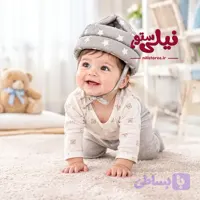 کلاه محافظ سر نوزاد طرح ستاره برند نینی سیف Nini safe
