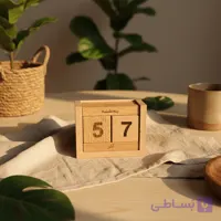 تقویم رومیزی چوبی دائمی | دکور مینیمال