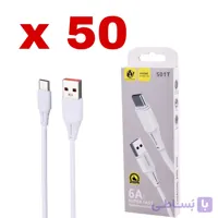 کابل شارژ تایپ سی ساساتی مدل S01T طول ۰.۹ متر