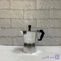 قهوه ساز موکاپات آلومینیومی ساده سایز ۳ کاپ