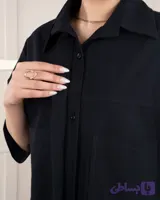 شومیز زنانه برند نازدونه مدل باکسی سوین