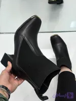 نیم بوت پاشنه نیلا سگک دار