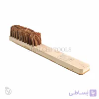 فرچه مویی دستی طلاسازی دسته چوبی ۴ ردیفه برای جمع آوری سیباله