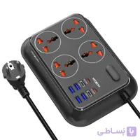 چند راهی برق و شارژر PD20W موکسوم مدل MX-ST24