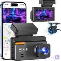 دوربین ثبت وقایع و ردیاب خودرو ویومکس مدل VM6 (4K دو دوربینه + GPS + Wi‑Fi)