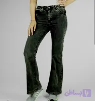 شلوار لی دمپا گشاد زنانه فول کش اعلا