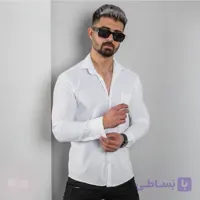 پیراهن اسپرت مردانه رنگ سفید